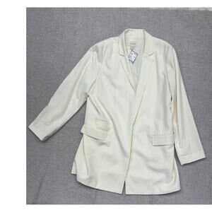 Chico's Cream Topper Blazer Size L, Chico's 2 #53362